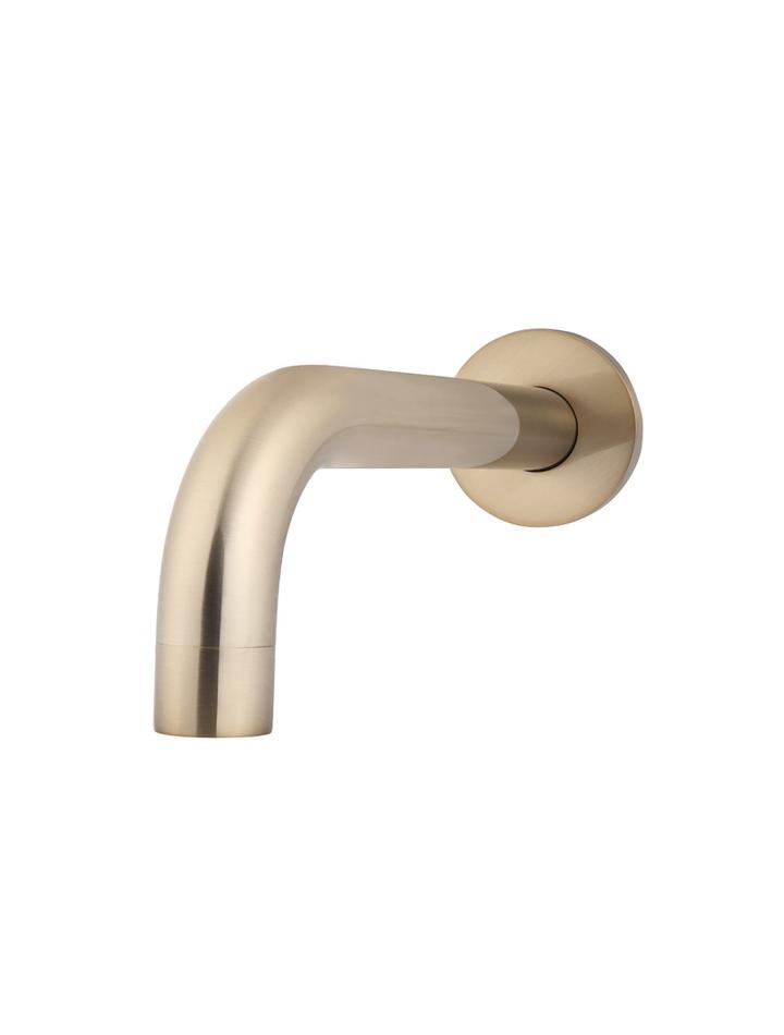 Meir Round Curved Spout Brushed Rose Gold
