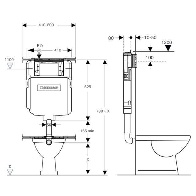 Geberit Sigma 8 Concealed Cistern