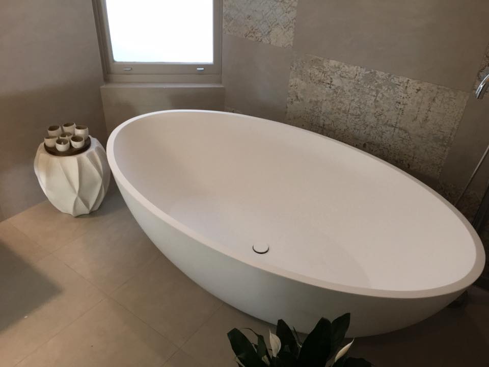 Pietra Bianca Coco Freestanding Bath