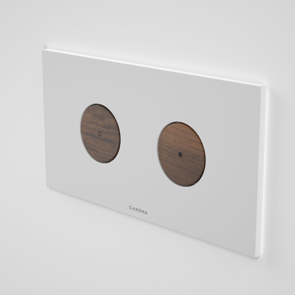 Caroma Elvire Invisi Series II® Round Dual Flush Plate & Buttons