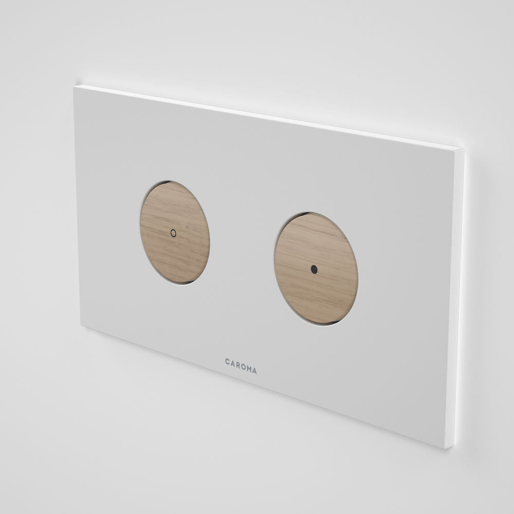 Caroma Elvire Invisi Series II® Round Dual Flush Plate & Buttons