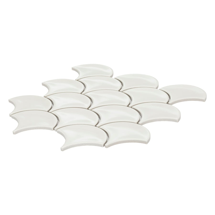 Eclipse Fan Concave White Gloss 253x275x7mm
