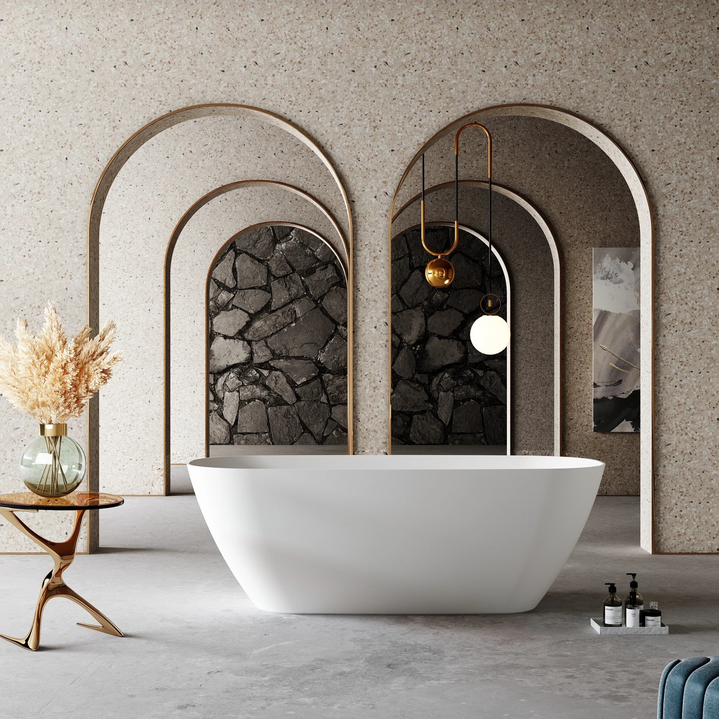 Cassadesign Rec Slimline Freestanding Bath