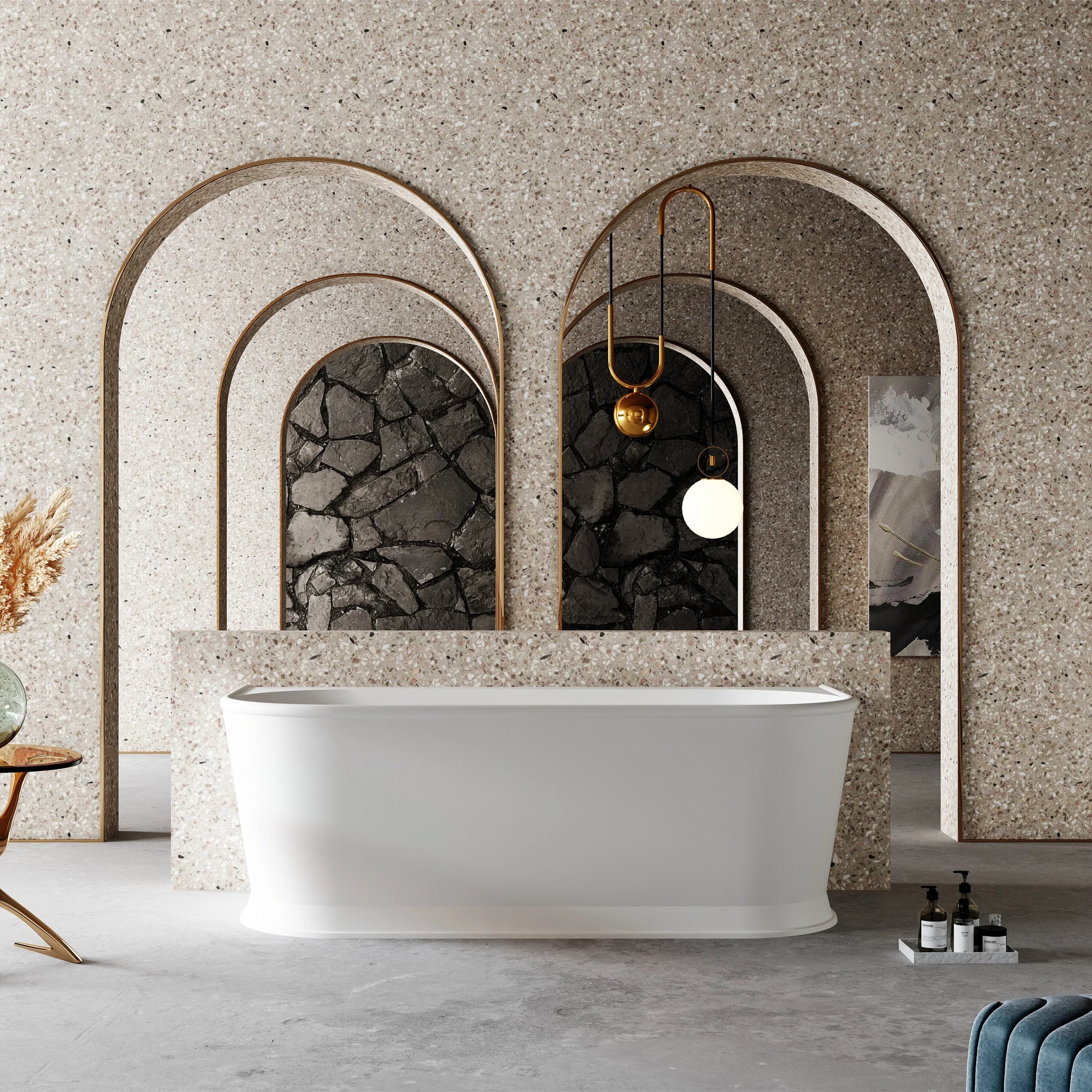 Cassadesign Westminster Freestanding Back to Wall Bath
