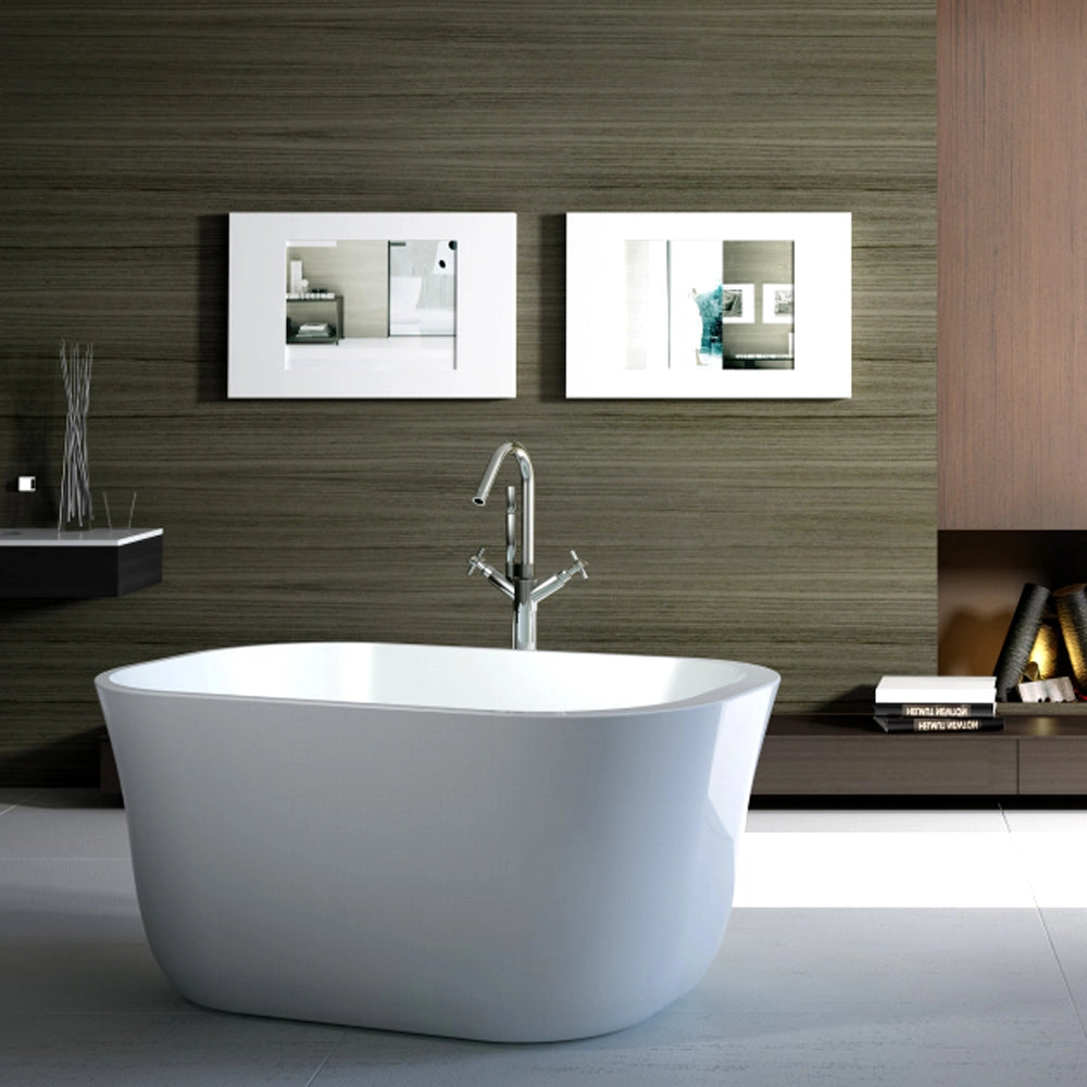 Cee Jay 1300mm Claremont Freestanding Gloss White Japanese Soaking Bath