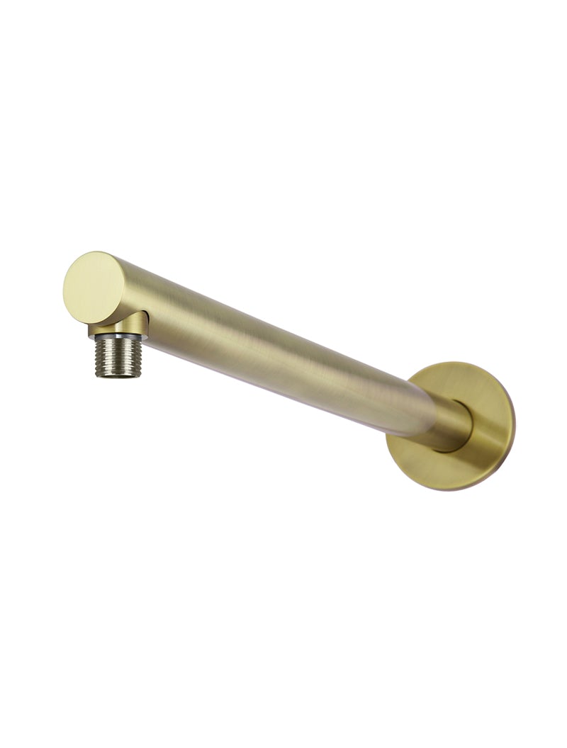 MEIR ROUND WALL SHOWER ARM 400MM BRUSHED BRASS