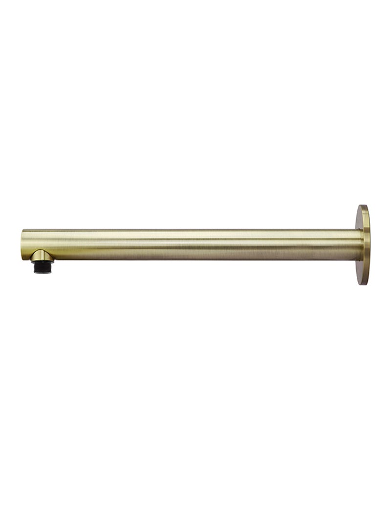 MEIR ROUND WALL SHOWER ARM 400MM BRUSHED BRASS