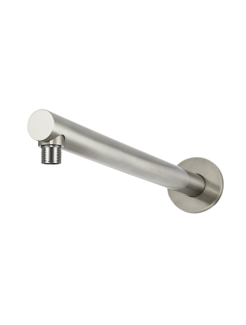 MEIR ROUND WALL SHOWER ARM 400MM BRUSHED NICKEL