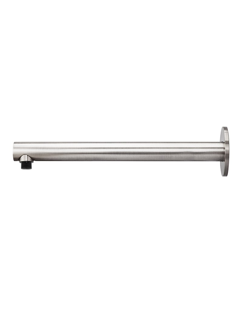 MEIR ROUND WALL SHOWER ARM 400MM BRUSHED NICKEL