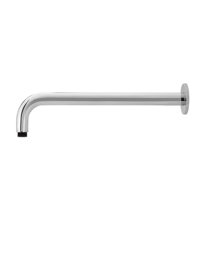 MEIR ROUND WALL SHOWER CURVED ARM 400MM CHROME