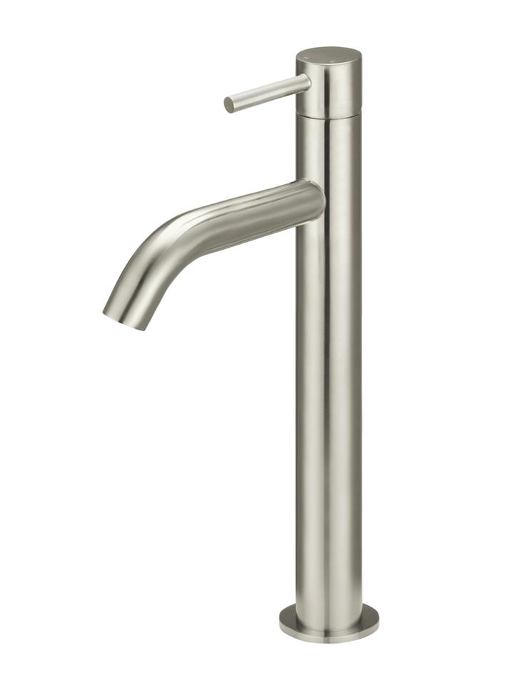 Meir Piccola Tall Basin Mixer Tap 130mm Sput - PVD Brushed Nickel