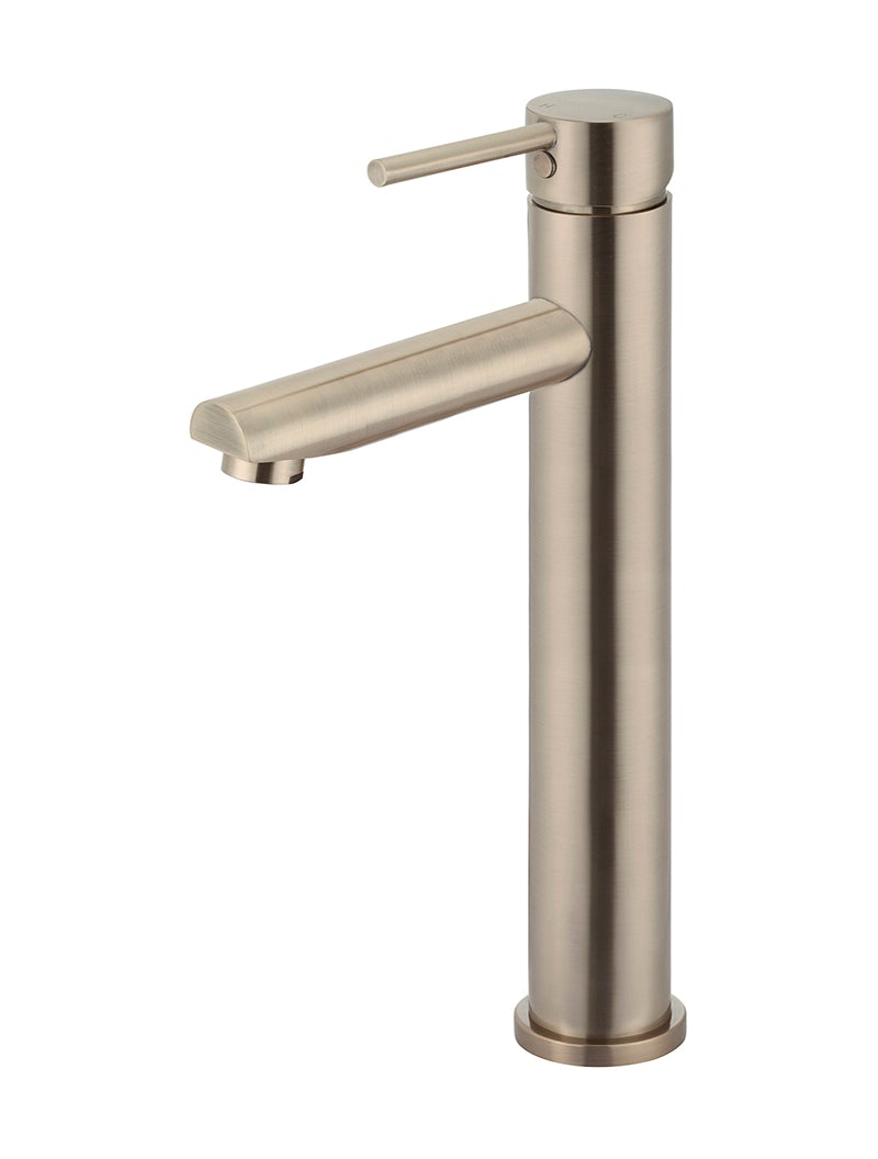 Meir Round Tall Basin Mixer Tap - Brushed Rose Gold