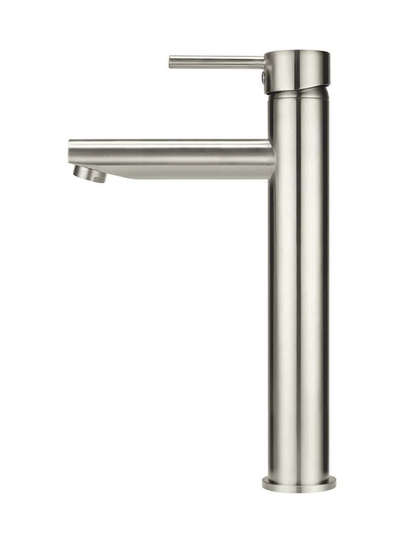 Meir Round Tall Basin Mixer Tap - PVD Brushed Nickel