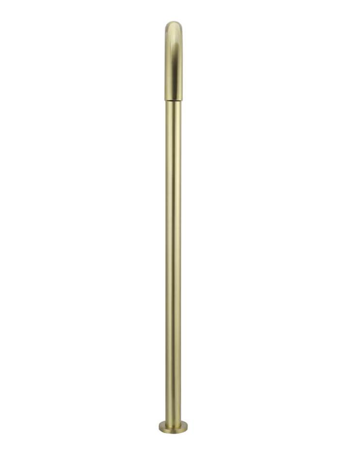 Meir Round Freestanding Bath Spout Brushed Brass