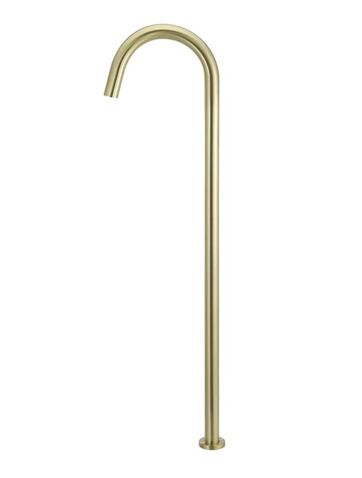 Meir Round Freestanding Bath Spout Brushed Brass