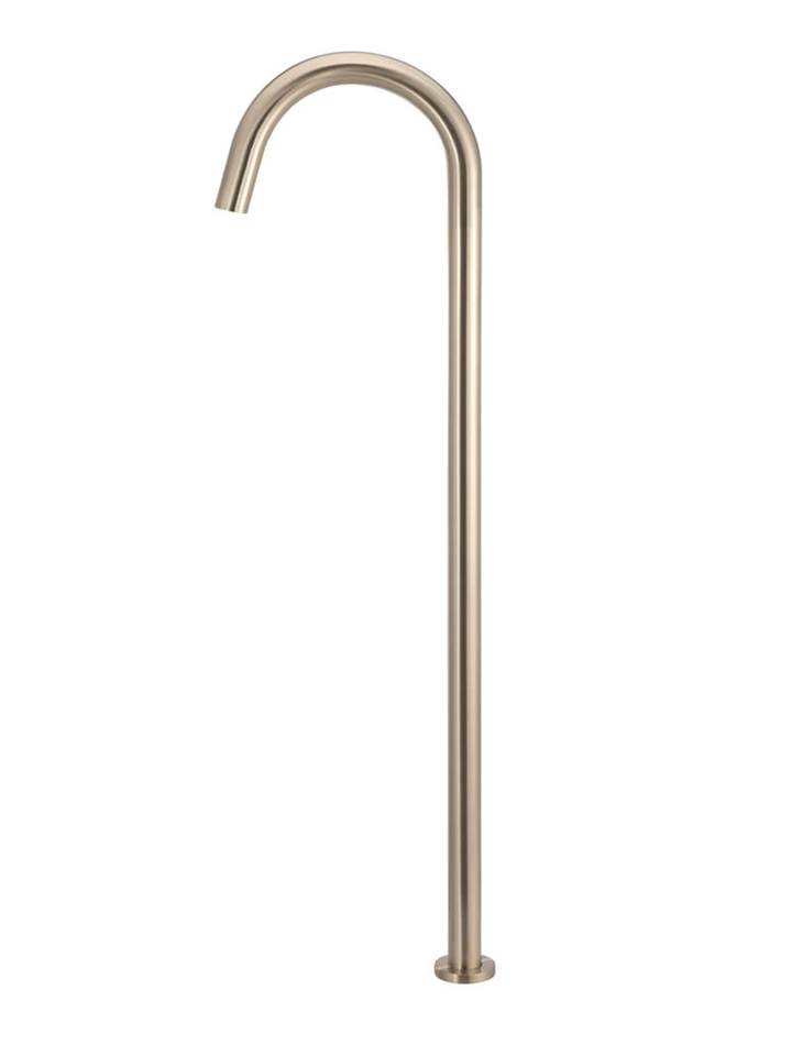 Meir Round Freestanding Bath Spout Brushed Rose Gold