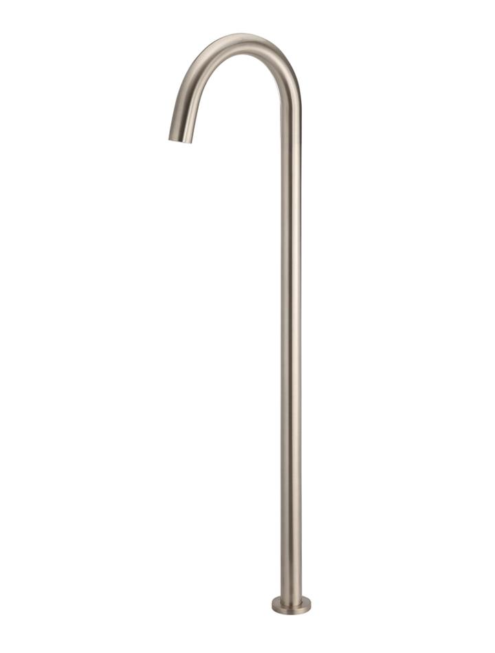 Meir Round Freestanding Bath Spout Brushed Rose Gold