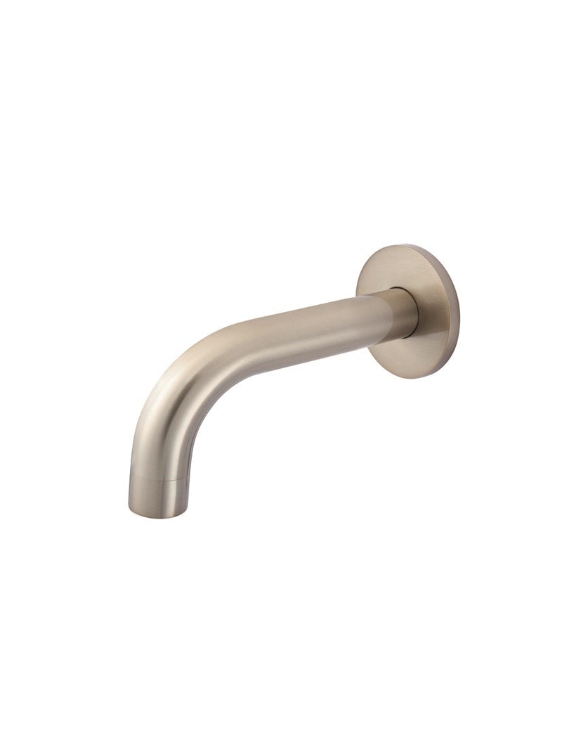 Meir Round Curved Spout Brushed Rose Gold