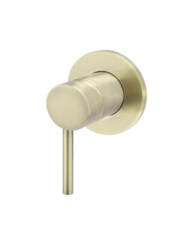 MEIR ROUND WALL MIXER BRUSHED BRASS