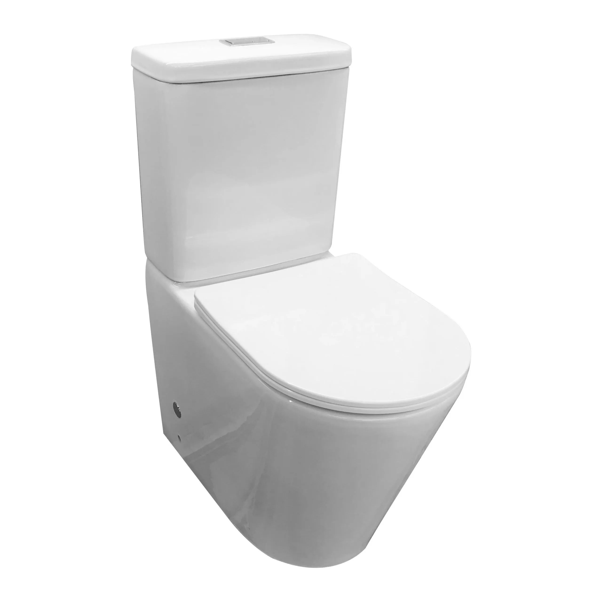 Cee Jay Swiss Comfort-Height Rimless Back to Wall Toilet Suite