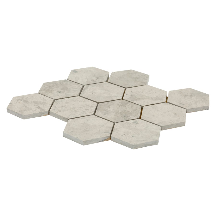 Hexagon 83mm Thalis Grey Honed 296x256x8mm