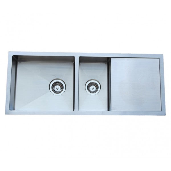 Newton 1160x460 1.5 Bowl Stainless Steel Sink with Drainer