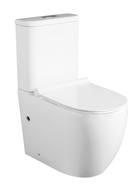 Zumi Donna Rimless Short Projection Back To Wall Toilet Suite