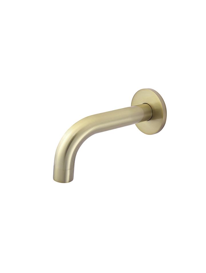Meir Round Curved Spout Brushed Brass