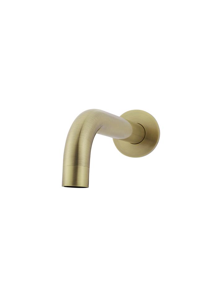 Meir Round Curved Spout Brushed Brass