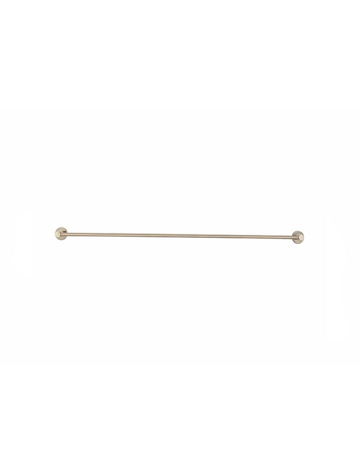 MEIR ROUND SINGLE TOWEL RAIL BRUSHED ROSE GOLD