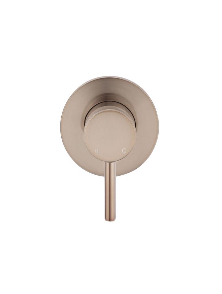 MEIR ROUND WALL MIXER SHORT PIN-LEVER Brushed Rose Gold